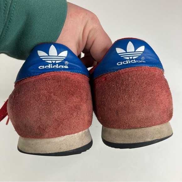 Adidas Dragon Shoes Red Suede Mens Size 8.5 - Picture 5 of 9